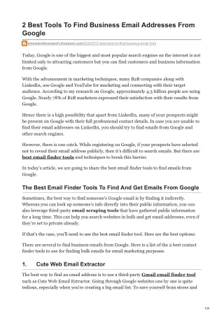 2 best tools to find business email addresses