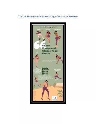 TikTok Honeycomb Fitness Yoga Shorts For Women