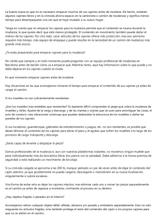 Los mejores consejos de mudanza contado por una empresa profesional