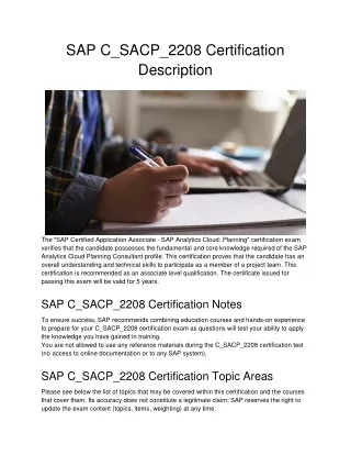 sap c sacp 2208 certification description