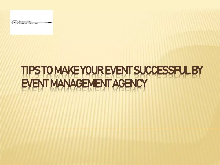 tips to make your event successful by event management agency