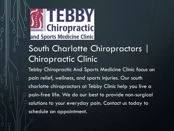 south charlotte chiropractors chiropractic clinic