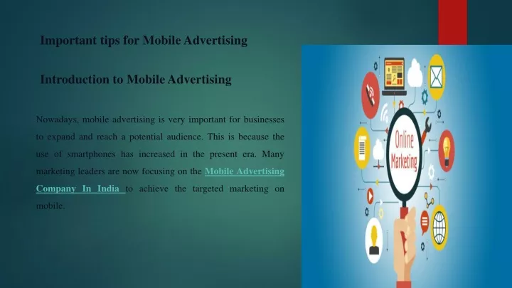 important tips for mobile advertising
