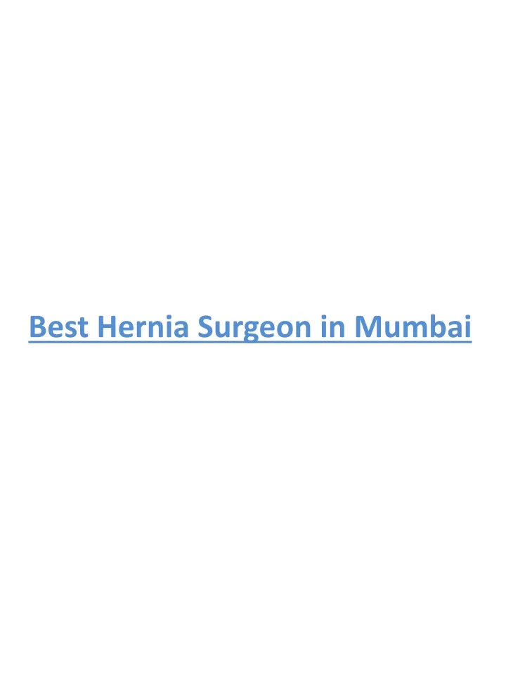 best hernia surgeon in mumbai