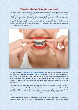 what is invisalign how they are used