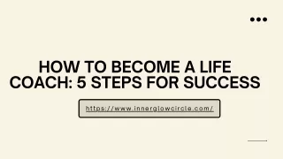 How To Become A Life Coach 5 Steps For Success