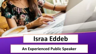 Israa Eddeb - An Experienced Public Speaker