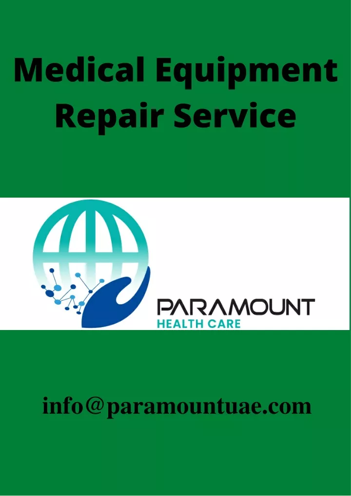 medical equipment repair service