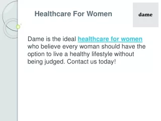 Healthcare For Women