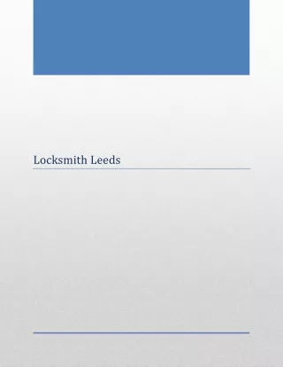 locksmith leeds