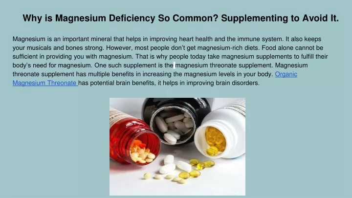 why is magnesium deficiency so common