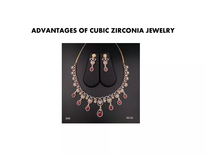 advantages of cubic zirconia jewelry