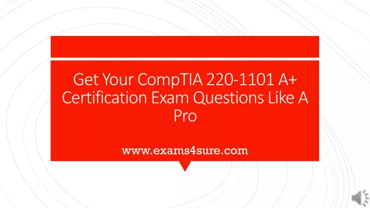 get your comptia 220 1101 a certification exam questions like a pro