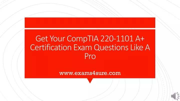 PPT - 220-1101 PDF Dumps 2022 | CompTIA 220-1101 Questions Exam 2022 ...