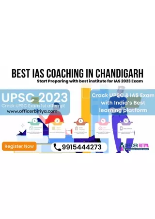Best IAS Coaching In Chandigarh Officer Bitiya
