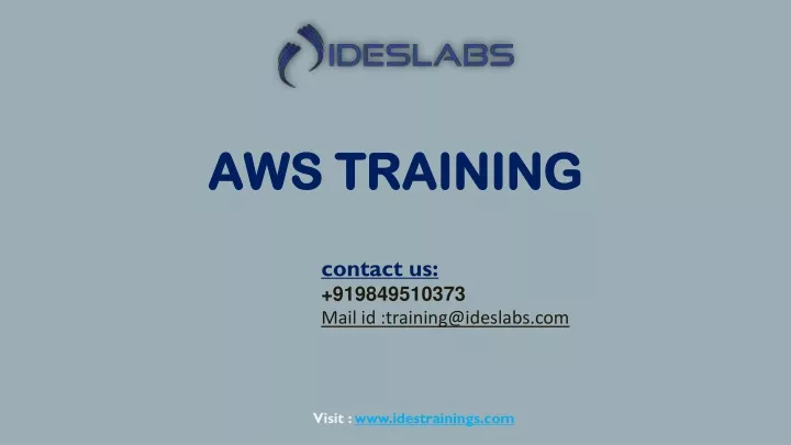 aws training aws training