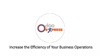 Increase the Efficiency of Your Business Operations