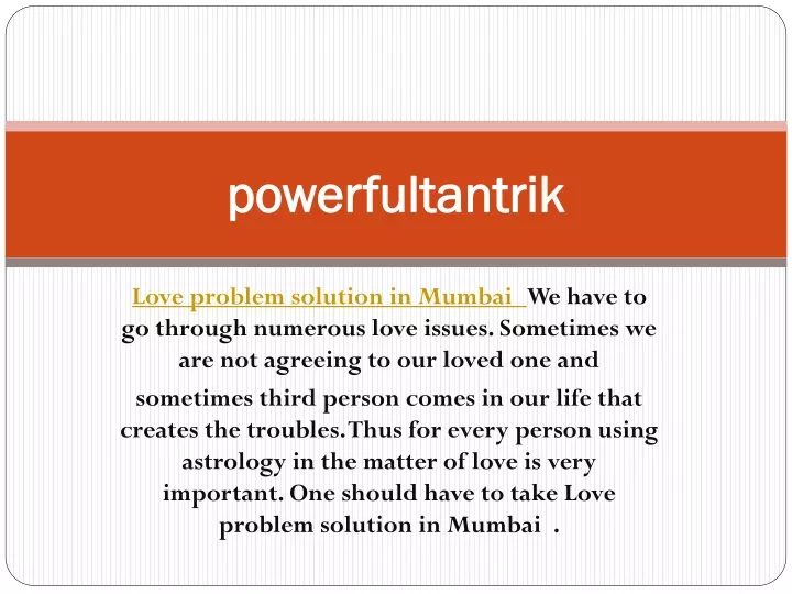 powerfultantrik