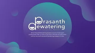 we at prasanthdewatering systems