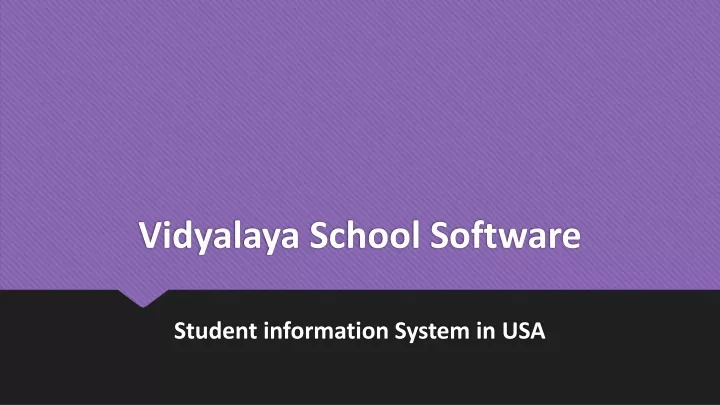 vidyalaya school software