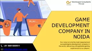 Game Development Company in Noida - Worklooper Consultants Pvt Ltd