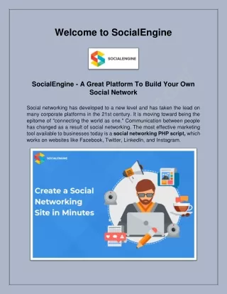 SocialEngine - A Great Platform To Build Your Own Social Network