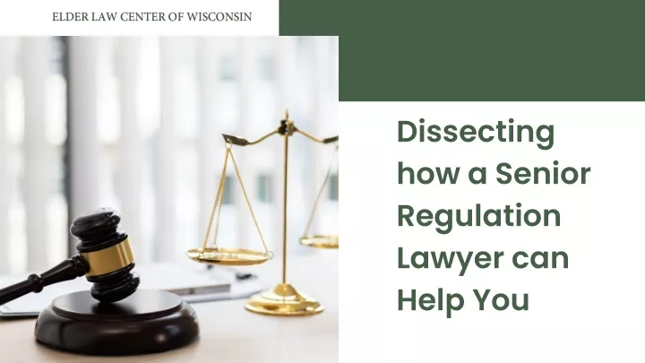 dissecting how a senior regulation lawyer