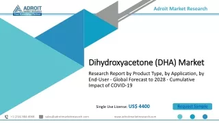 Dihydroxyacetone (DHA) Market    Competitive Analysis, Growth Insight, Share
