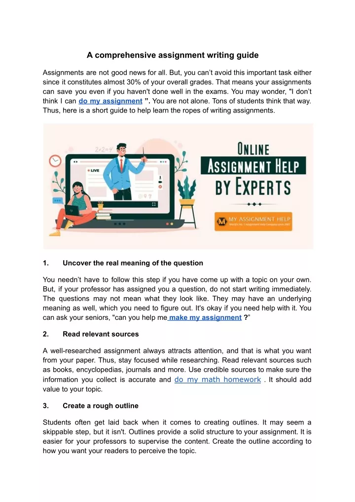 PPT - A comprehensive assignment writing guide PowerPoint Presentation - ID:11493467