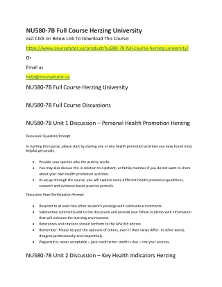 nu580 7b full course herzing university just