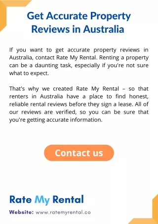 Get Accurate Property Reviews in Australia