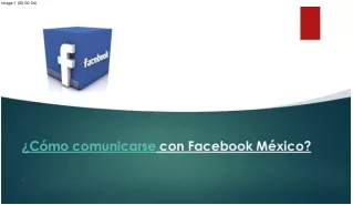 Como comunicarse con Facebook Mexico?