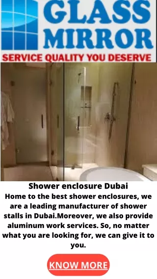 Shower enclosure Dubai