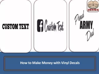 how to make money with vinyl decals