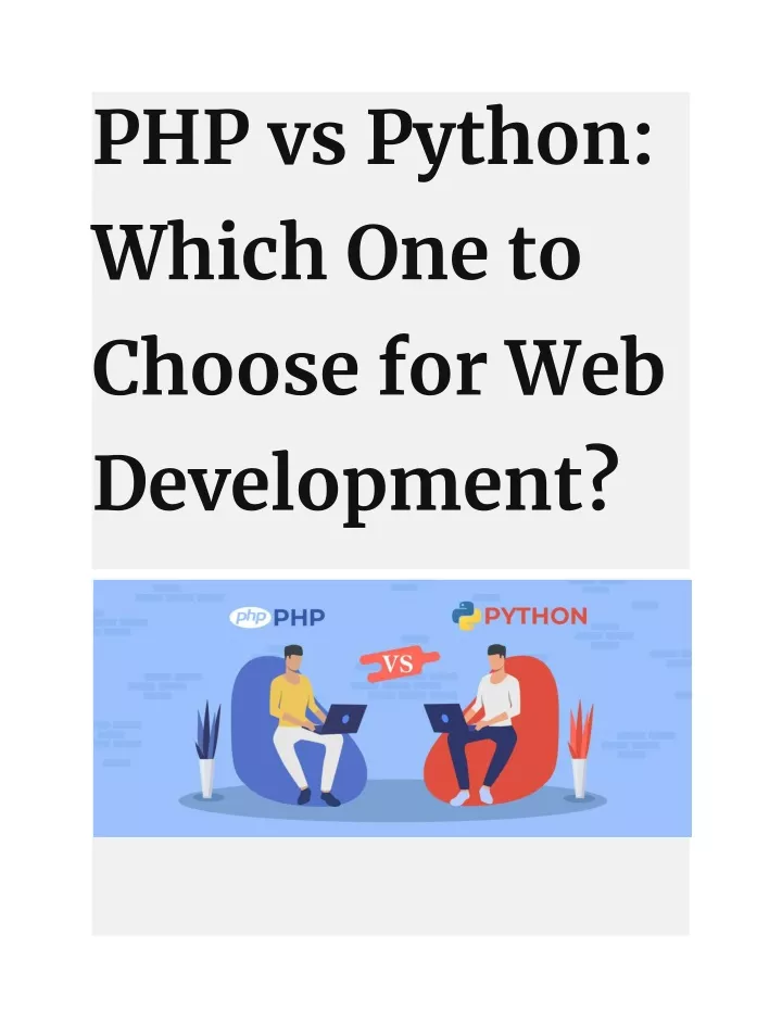 php vs python which one to choose