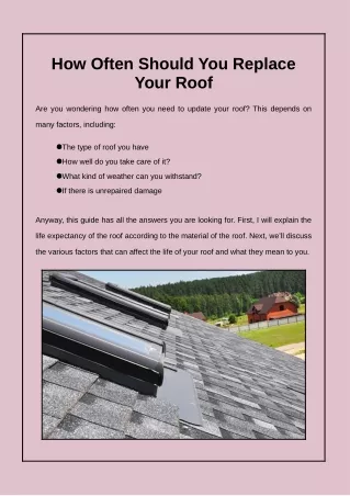 How Often Should You Replace Your Roof?