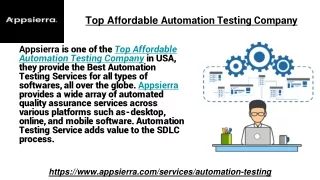 top affordable automation testing company