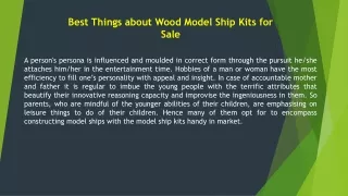 Best Things about Wood Model Ship Kits for Sale