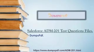 Salesforce ADM-201 Guidebook 2022