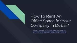 How To Rent An Office Space for Your Company in Dubai_