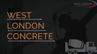 Concrete Supplier West London | West London Concrete