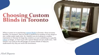 Choosing Custom Blinds in Toronto (3 Top Reasons)