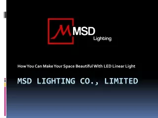 LED Linear Light, LED lights at meishida-led.com