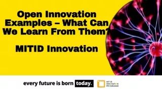 open innovation examples what can we learn from