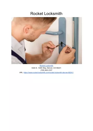 rocket locksmith
