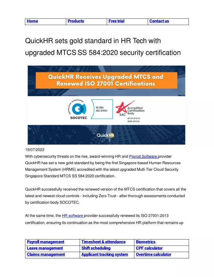 quickhr sets gold standard in hr tech with