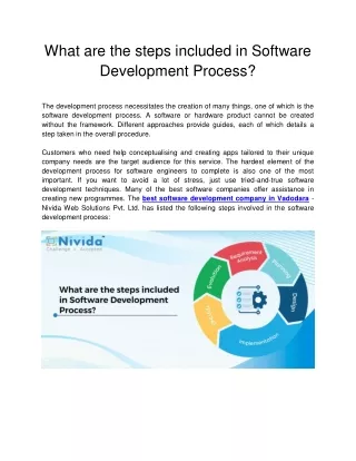 what are the steps included in software