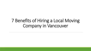 7 Benefits of Hiring a Local Moving Company in Vancouver