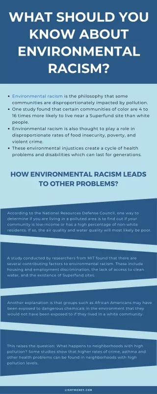 What should you know about environmental racism?