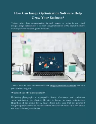 How Can Image Optimization Software Help Grow Your Business